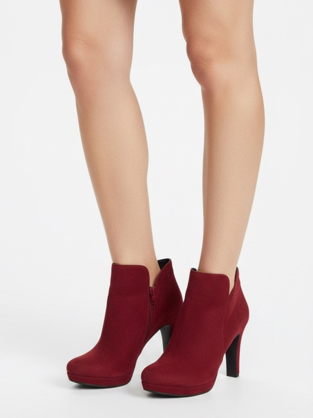 EUC | Tamaris | Suede Booties | Red | Size 37